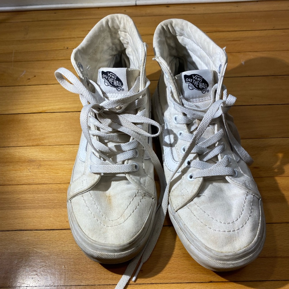 White High Top Vans